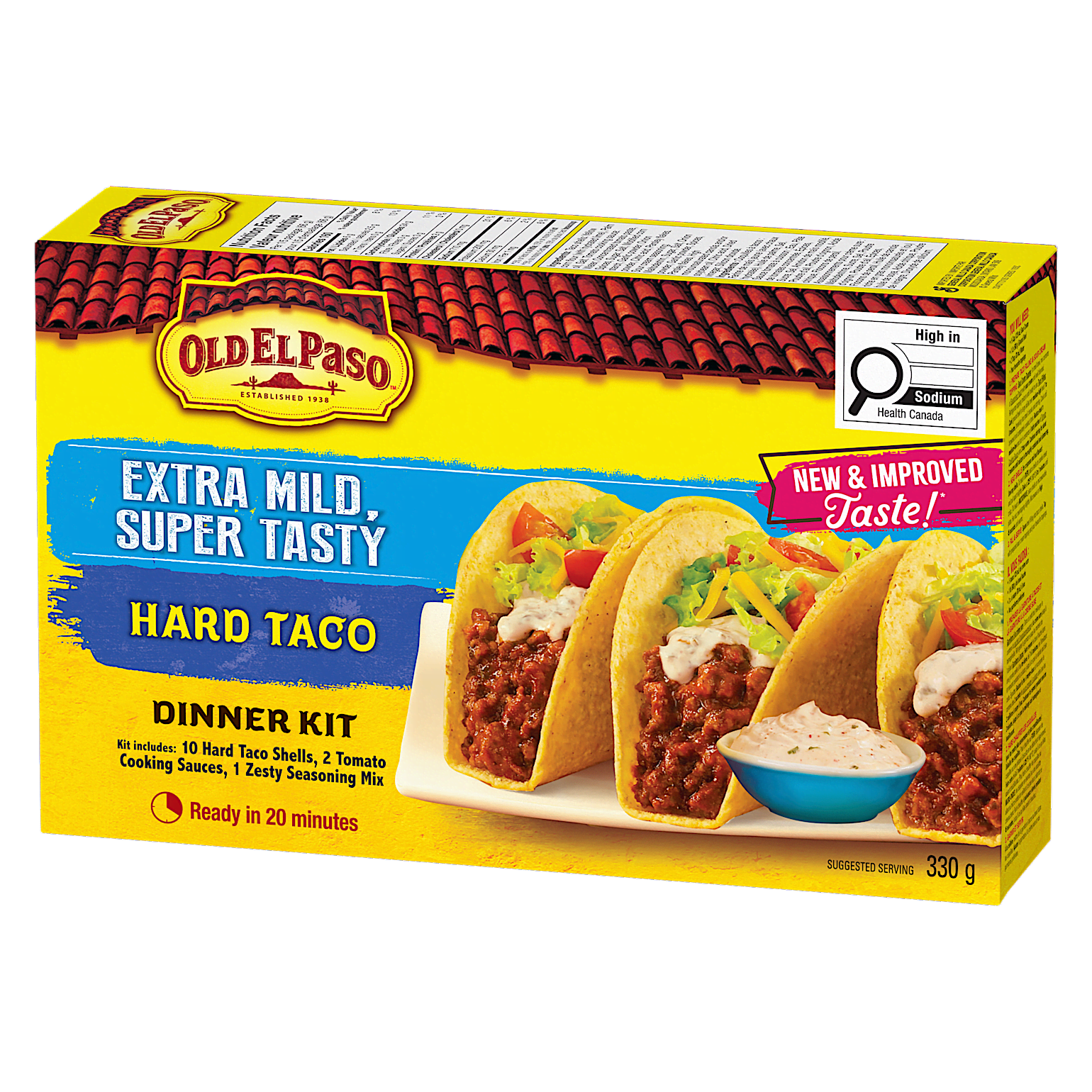Extra Mild, Super Tasty Hard Taco Dinner Kit 